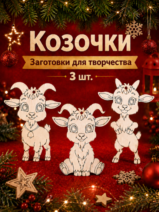 Елочные украшения Козочки